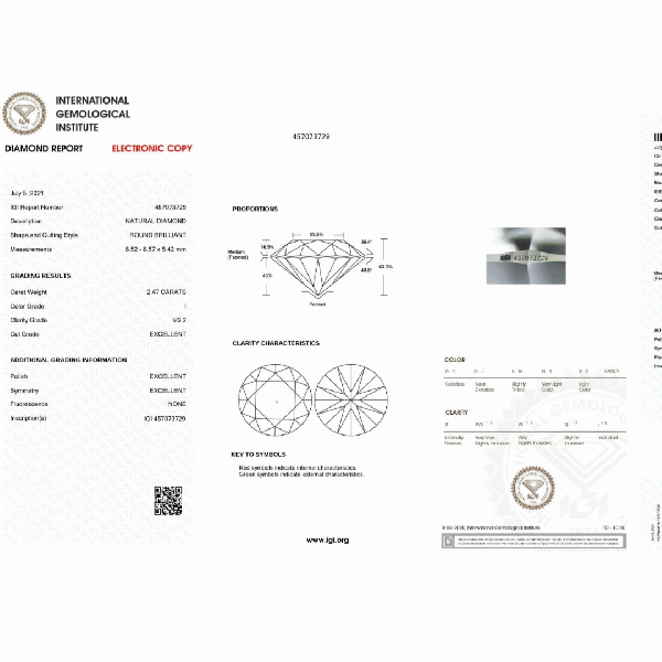 SOLITAIRE 2.47 CTS 